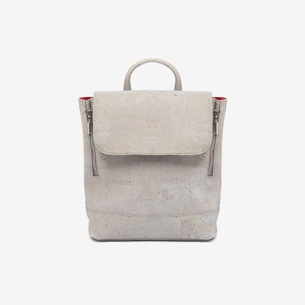 Backpack in grey cork with handles