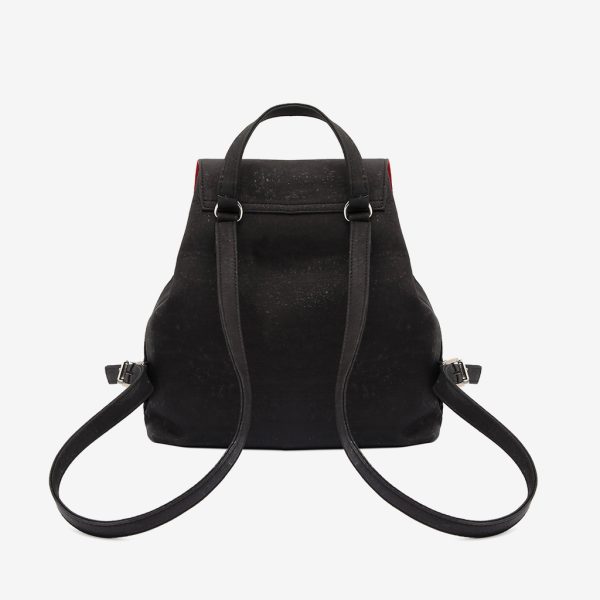 Backpack in black cork