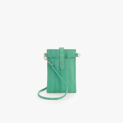 Small Cork Crossbody Water Green Bag